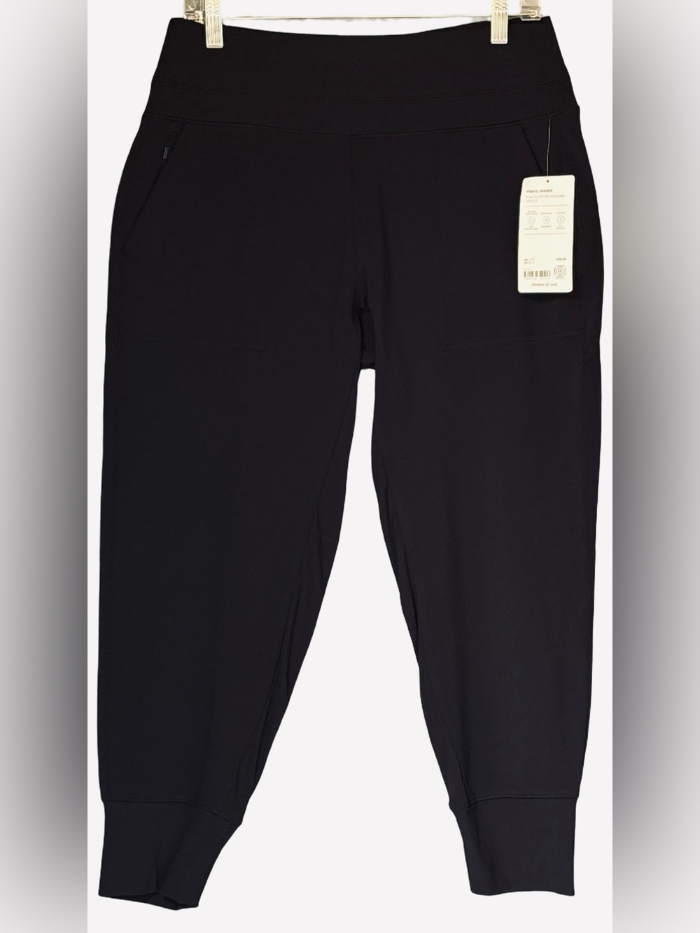 Athleta High-Rise Black Jogger Pants Large NWT - Picture 3 of 9